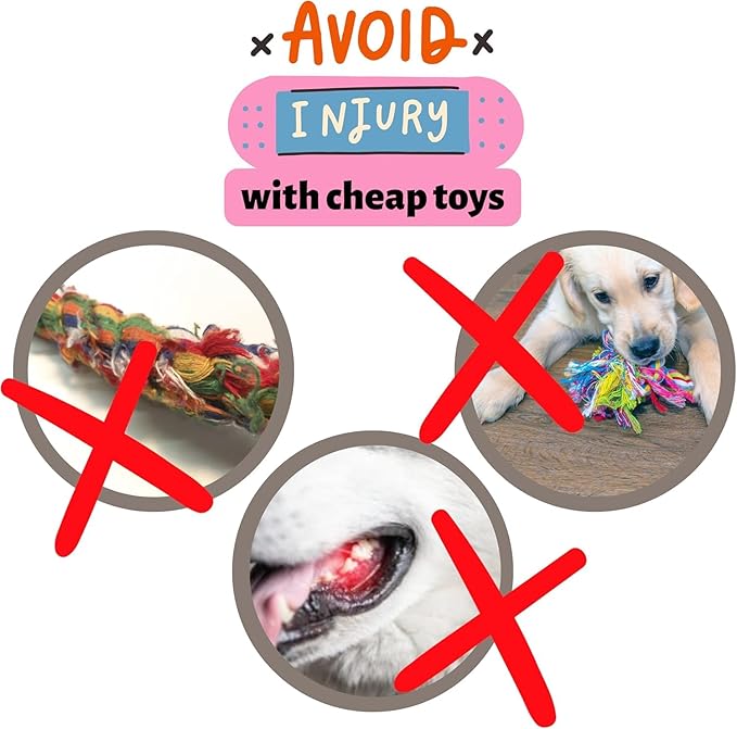 Chelsy's Toys 3-in-1 Enrichment Tube for Dogs - Tug Toy, Treat Dispenser & Snuffle Ball | Durable Rope Dog Toy | Interactive Dog Treat Puzzle for Large Dogs & Puppies (Lavender)