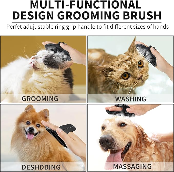 Dog Paw Cleaner, Washer, Muddy Pet Foot Cleaner for Small Medium Large Breed Dogs/Cats (with 3 absorbent towel) (Black, Small)