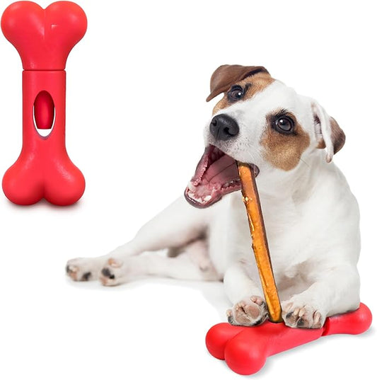 GoSports Chew Champ Bully Stick Holder for Dogs - Securely Holds Bully Sticks to Help Prevent Choking - 6 in or 8 in Size