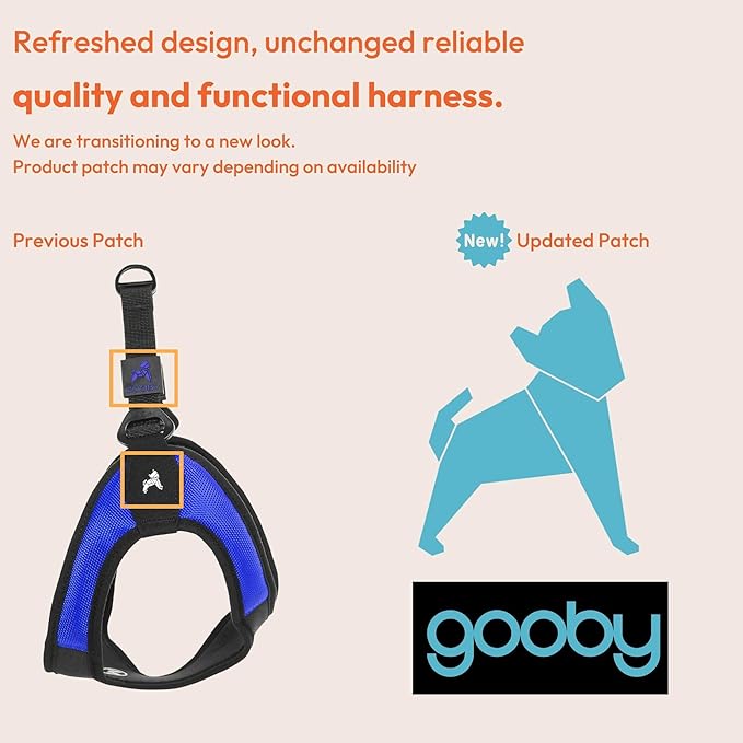 Gooby Escape Free Easy Fit Harness - Purple, X-Small - No Pull Step-in Patented Small Dog Harness with Quick Release Buckle - Perfect On The Go No Pull Harness for Small Dogs or Medium Dog Harness