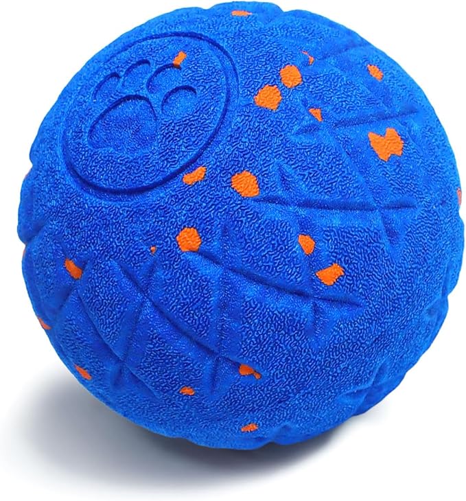 SCHITEC Interactive Dog Toys Ball Smart Automatic Bouncing Moving Rolling Vibrating Ball Motorized Pet Chase Toys for High Energy Medium Large Dogs (Blue)