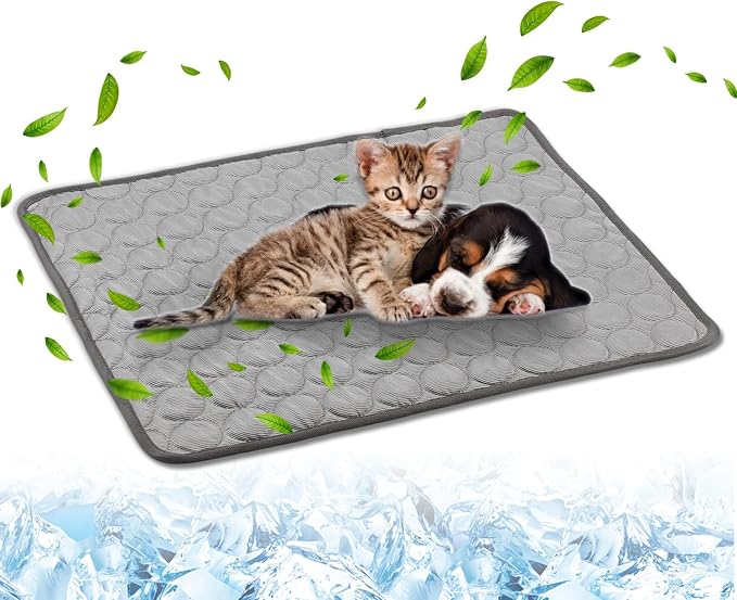 Dog Cooling Mat,2025 New Pet Cooling Mats,Washable Portable Pet Coolings Pad for Dogs & Cats Sleeping Mats for Summer,Portable Dog Cool Bed for Home & Outdoor, Keep Cool(S)