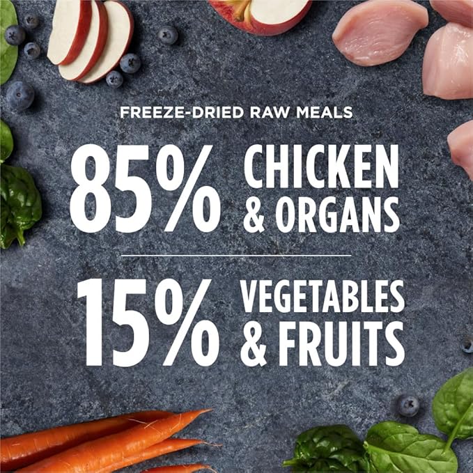 Instinct Freeze Dried Raw Meals, Natural Dry Dog Food, Grain Free - Cage Free Chicken, 25 oz. Bag