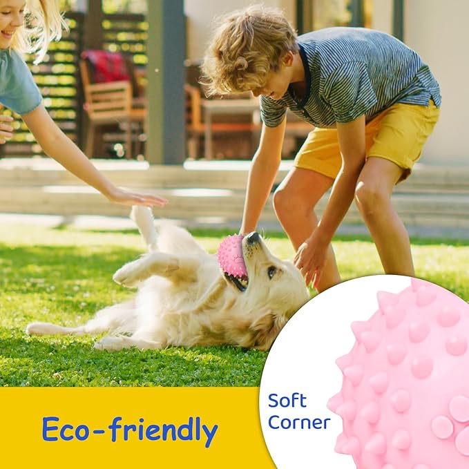 6 Pack Puppy Toys Interactive Dog Toys Squeaky Dog Balls and Treat Chew Toys for Small Dogs Teething and Intellect Training