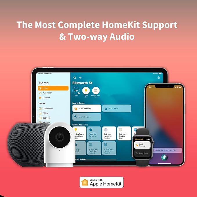 Aqara Security Camera Hub Indoor G2H Pro, 1080p HD HomeKit Secure Video Indoor Camera, Night Vision, Two-Way Audio, Zigbee Hub, Plug-in Cam Works with Alexa, Homekit, Compatible with Google Assistant