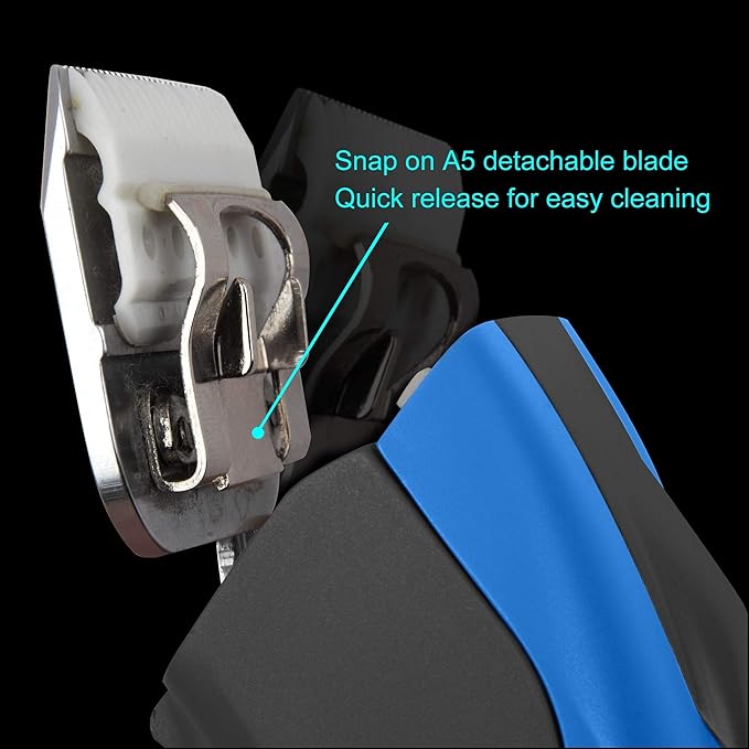 Detachable Ceramic Blade - Size 10 Blade 1/16", Made of High-Tech Ceramic Materials, Compatible with Most Andis, Oster, Wahl A5 Clippers