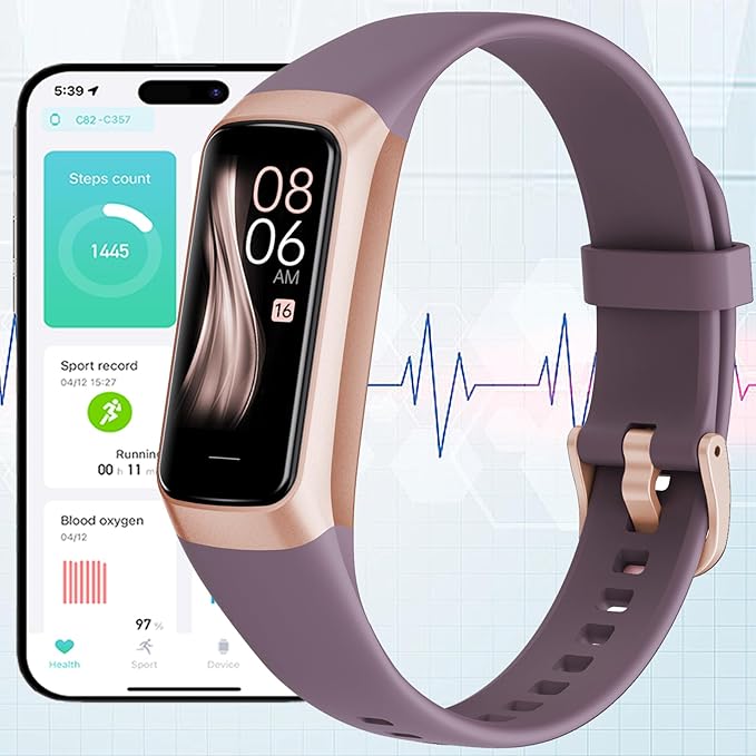Fitness Tracker Watch, Smart Watch with Blood Pressure Heart Rate Sleep IP67 Waterproof Health Watches Fitness Activity Tracker Step Calorie Counter Pedometer Watches for Men Women Android iOS Phone