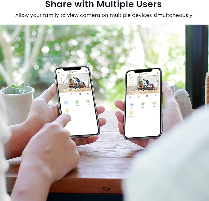 Indoor Cameras for Home Security 2K, Galayou Wireless Baby Monitor with Two-Way Audio, WiFi Cameras with APP for Phone, Smart Siren, Works with Alexa/Google Home(G7-4PACK)