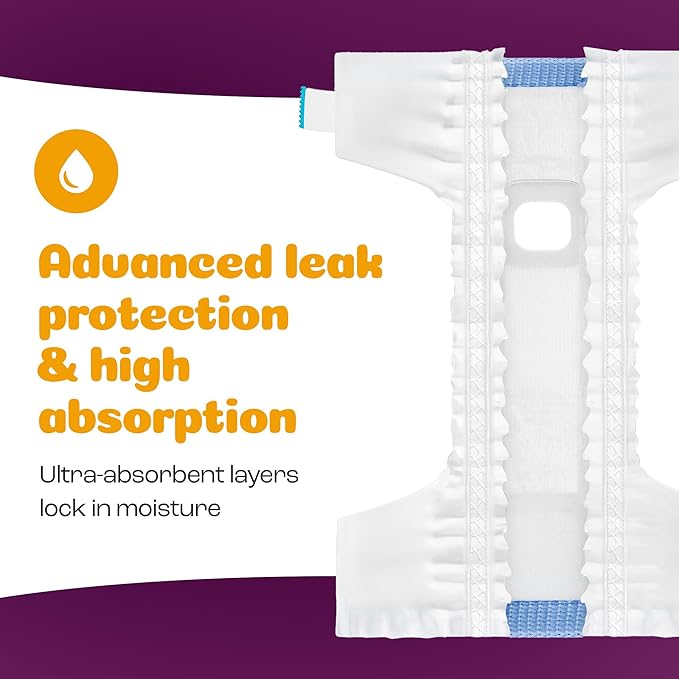 Inspire Pet Care Dog Diapers Female Dogs | Bulk Value Doggie Incontinence, Accidents, for Heat, Pee or Period and Housebreaking (Large (30 Count))