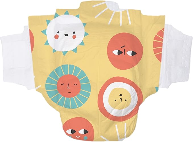 Hello Bello Premium Diapers Size 5, 72 Count Disposable, Extra-Absorbent, and Hypoallergenic Baby Diapers with Snug and Comfort Fit, Sunnyside Up Pattern Value Pack