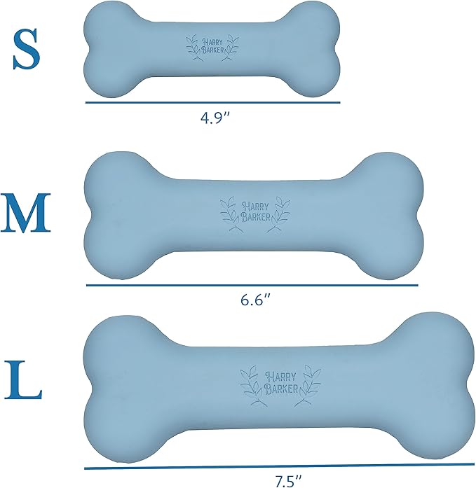 Harry Barker Rubber Balls and Rubber Chew Stick, Rubber Bone for Dogs - Small Bone