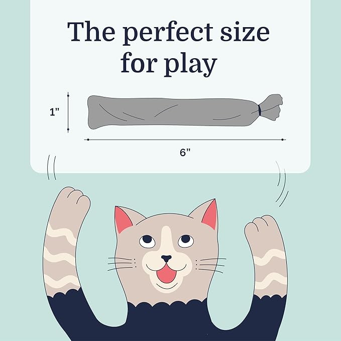 Hepper Stick Catnip Kicker - Durable 100% Organic American Catnip Bag - Minimalist Cat Toys/Kitten Toys for Indoor Cats