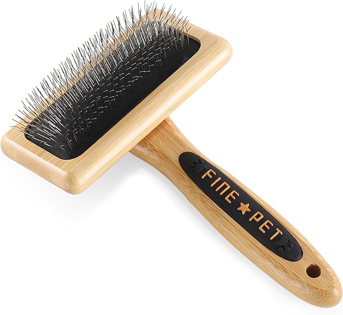 Dog Slicker Brush for Shedding Medium Long Haired Dogs and Cats Pet Grooming Brush to Remove Loose Hair Tangles and Knots M