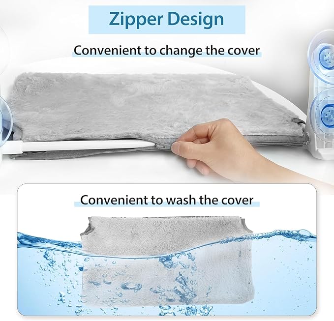 L&W BROS. 3Pc Heavy Duty Cat Window Perch, 50lb Load Foldable Hammock with Strong Suction Cups, Window Bed for Large & Multiple Cats (L 3Pc)