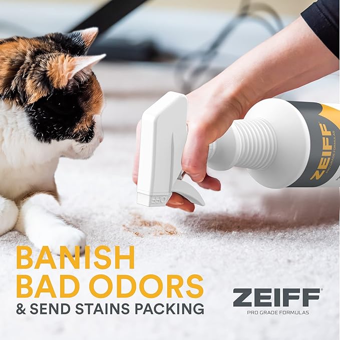 Pet Stain and Odor Remover - Pet Odor Eliminator for Home and Professional Use - Pet Urine Enzyme Cleaner to Break Up Tough Stains - Carpet Stain Remover for Dog Urine and Cat Pee, Feces, Fluids