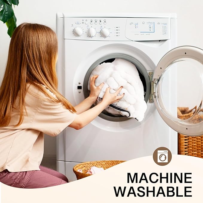 MEWOOFUN Cat Beds for Indoor Cats, Washable Dog Bed for Small Dogs, Round Pet Bed for Puppy and Kitten with Anti-Slip Bottom (Blue, 20"x20"x8")