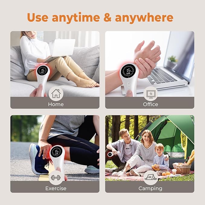 Infra Red Light Therapy Device for Muscle Joint Pain Relief, Handheld Near Infrared Light Treatment Body, Knee, Shoulder, Back, Portable Infrared Therapy at Home Dog, Cat, Horse