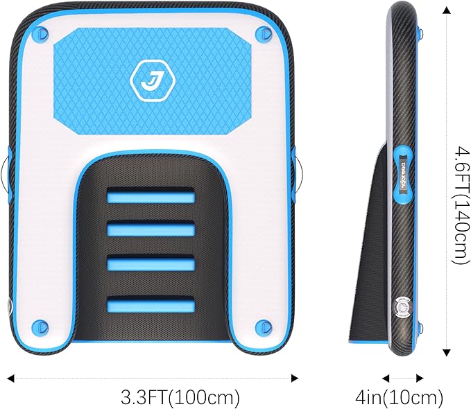 Inflatable Plank Dog Float Ramp,Up to 180lbs Dog Water Ramp Ladder with Non-Slip Dock Platform for Swimming Pool,Boat,Lake