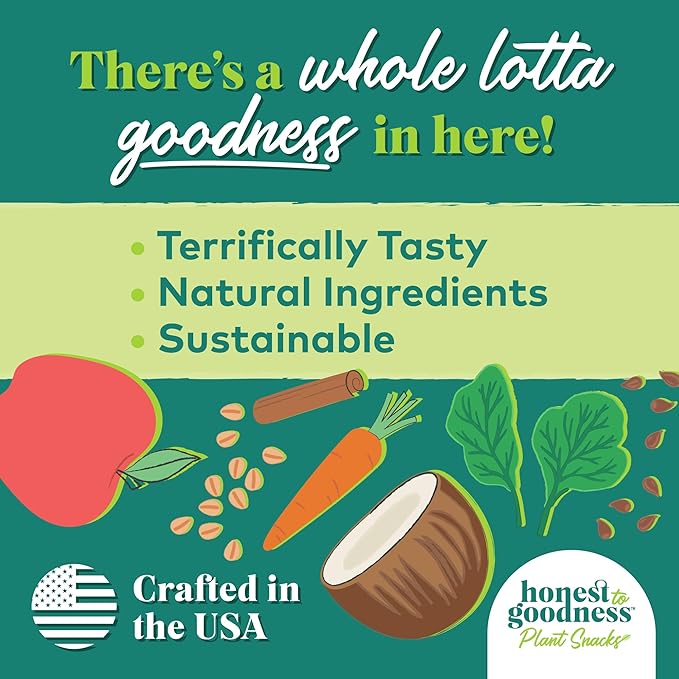 Honest to Goodness Plant Snacks Happy Feet Apple & Cinnamon Recipe Dog Treats, Enriched with Omega 3s & Postbiotics, 8oz