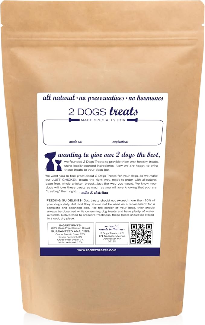 Just Chicken Jerky | 100% USA-Sourced, Single-Ingredient, Great for Sensitive Stomachs, Human-Grade USDA Chicken, Grain-Free, Allergy-Friendly, High Value for Training, Small Batch