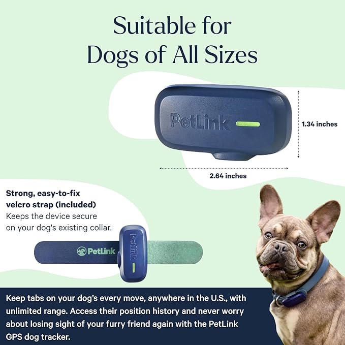 GPS Dog Tracker - Real-time Pet Tracker Collar - Waterproof Dog GPS Tracker with Virtual Fence
