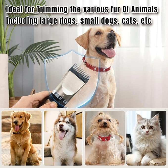 2 Pack Dog Grooming Replacement Blades Compatible with ONEISALL Dog Low Noise Dog Clipper & Dog Hair Vacuum Clipper,Made of Stainless Steel Pet Clipper Blade (Size 3F 1/2"(13mm))