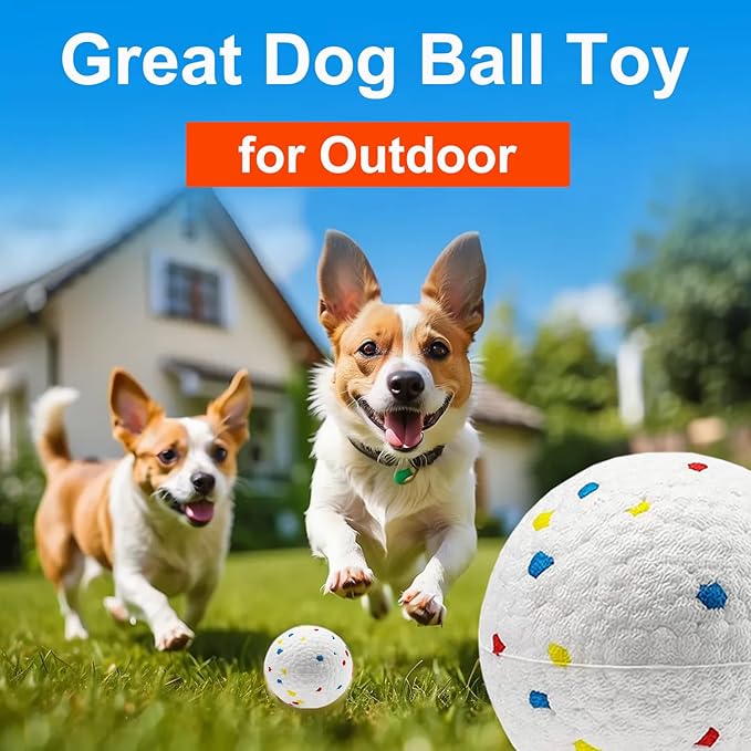 4PCS 2.3" ETPU Dog Fetch Balls for Upgrade Automatic Dog Toy Ball Launchers, Relieves Anxiety, Breeds Chew Toys for Teething, Interactive Pet Tennis Balls Toy for Small and Medium Puppy