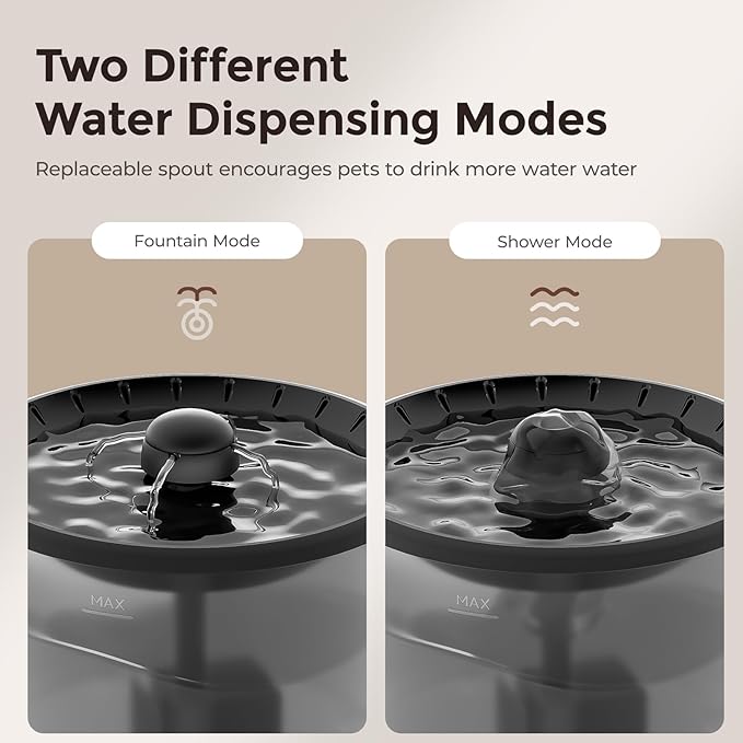 WiFi Automatic Cat Feeder and Water Dispenser, Timed Dry Food Dispenser APP Remote Control, Programmable Portions, Cat Fountains for Drinking with Filter, Small Pets (3L Combo)