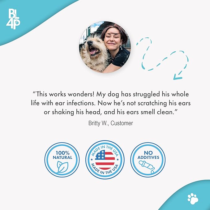 Itch Relief and Ear Infection Treatment for Dogs & Cats, Natural Ear Mites Treatment for Cats and Dogs Soothes Itchy Ears, Reduces Swelling, Otitis, Pain & Inflammation, 400 Easy to Give Tiny Pills