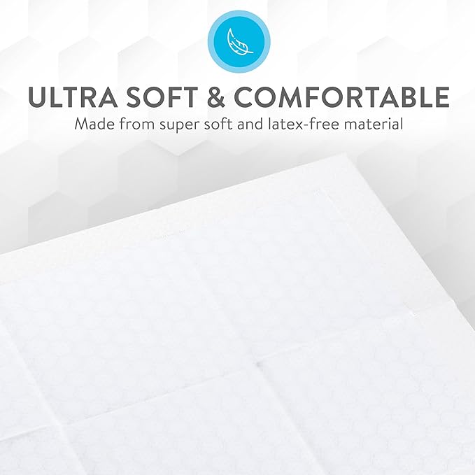 Inspire White Disposable Dog Pee Pads, 60ct Disposable Puppy Training Pads | Puppy Pads for Dogs (30" x 24")