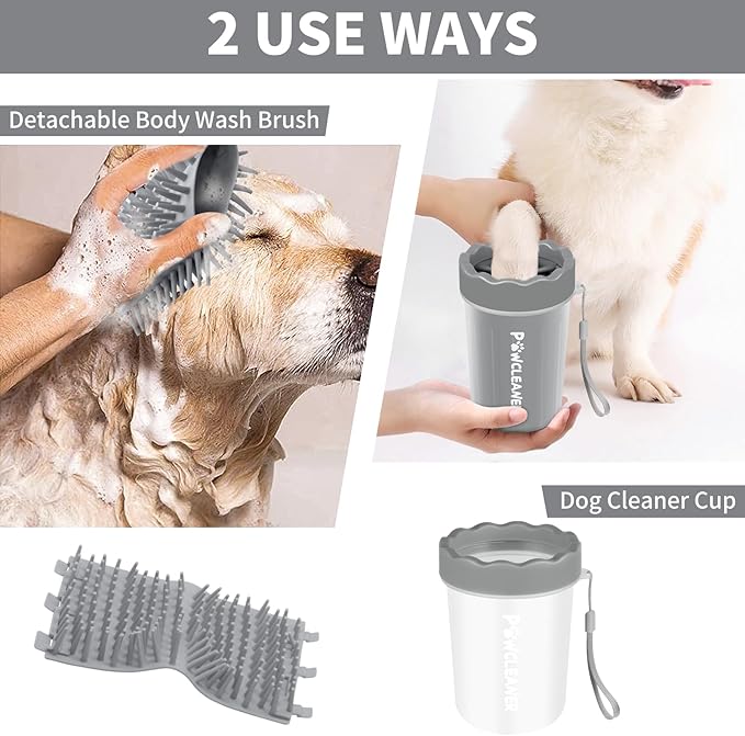 Dog Paw Cleaner, Dog Paw Washer, Paw Muddy Paw Cleaner, Pet Foot Cleaner for Small Medium Large Breed Dogs/Cats (with 3 absorbent towel)