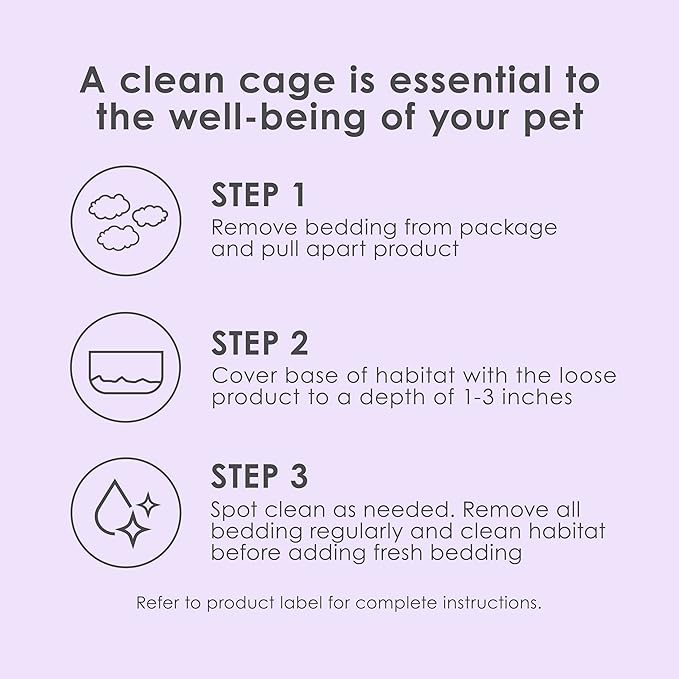 Kaytee Clean & Cozy Lavender Bedding For Pet Guinea Pigs, Rabbits, Hamsters, Gerbils, and Chinchillas, 49.2 Liters