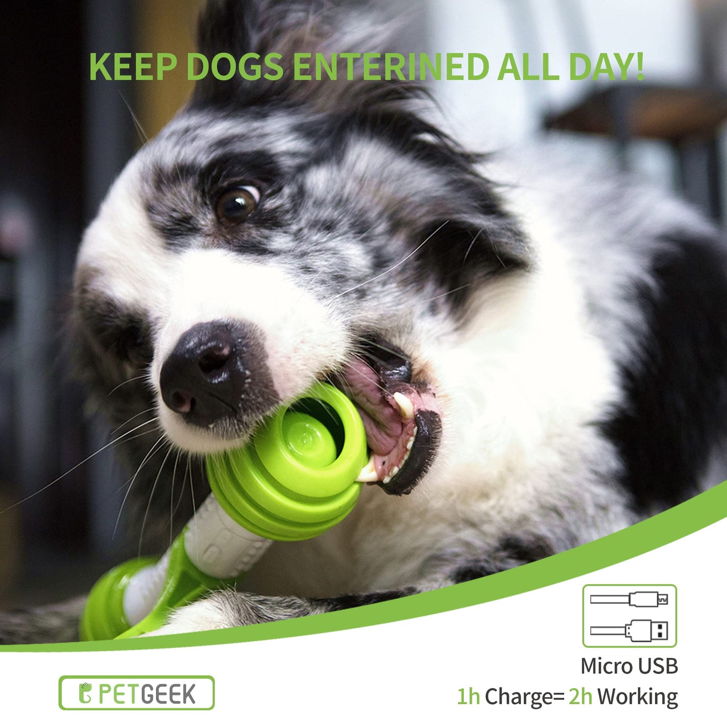 PETGEEK Bundle 2 items Treat Dispenser Dog Toys Automatic Dog Bone Toy & Gigwi Interactive Dog Puzzle Toys Automatic Pet Feeder with Dual Power Supply and Remote Control