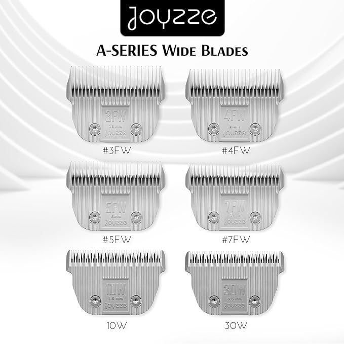 Raptor/Falcon Series A Wide Blade - Professional Grade Dog Clipper Grooming Blade, Detachable, Replacement Blades - Stainless Steel, Coated Ceramic,(A Series #3FW)