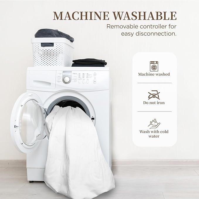 Heated Mattress Pad Mini Twin Size-Single Controller Electric Mattress Pad with Deep Pocket,6 Heat Settings & 10 Auto Shut Off Electric Bed Warmer,Machine Washable(31"x55")