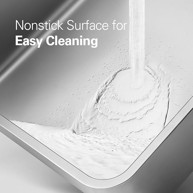 Zarler XXL Stainless Steel Litter Box for Cats, Extra Large Metal Cat Litter Box with Lid, High Sided Non-Stick Design, Leak Proof and Rust Resistant, 28 x 20 x 13 Inches, Grey