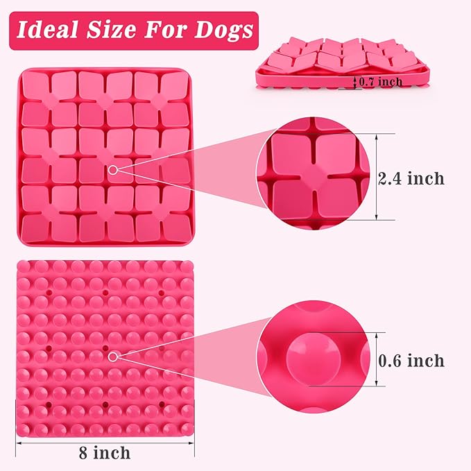 Snuffle Mat for Dogs,Silicone Interactive Dog Mat No Hurt for Dog's Nose for Smell Training and Slow Eating,Encourages Natural Foraging Skills and Stress Relief for Dog Mental Stimulation Toy