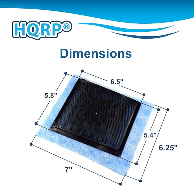 HQRP 6-Pack Aquarium Filter Compatible with Aqua-Tech for EZ-Change # 3 Filter Cartridge Fits Aqua-Tech 20-40 and 30-60 Power Filters