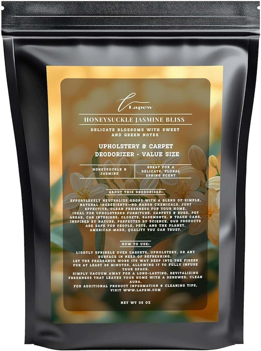 Honeysuckle Jasmine Bliss Carpet Freshener Powder Refill 36 oz | Powerful Odor Eliminator for Home | Upholstery Deodorizer | Carpet Deodorizer | Pet Urine | Cat Litter Box