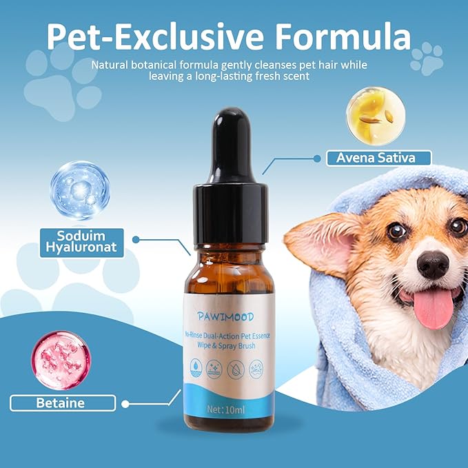 5 in 1 Pet Steam Brush for Dogs & Cats – Self Cleaning, 3 Pet Brush for Smoothing, Dematting, Thinning – Shedding, Grooming & Hair Removal, Includes Enssence & Storage Case