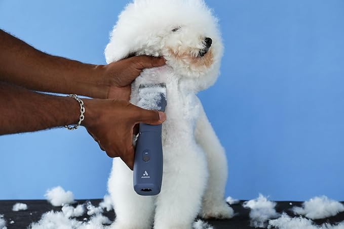 Andis Emerge Lithium-ion Cordless Detachable Blade Dog Clipper, for All Coats & Breeds, Blue, 560486
