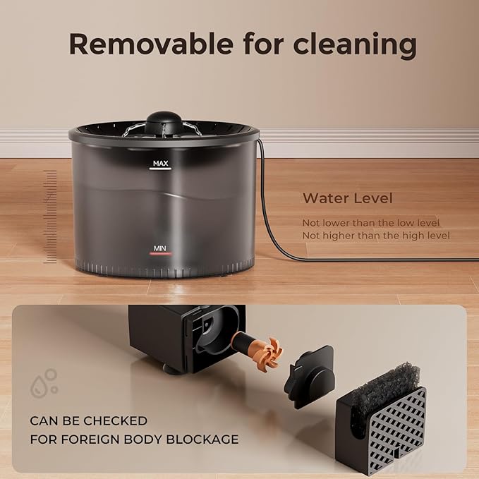 WiFi Automatic Cat Feeder and Water Dispenser, Timed Dry Food Dispenser APP Remote Control, Programmable Portions, Cat Fountains for Drinking with Filter, Small Pets (3L Combo)