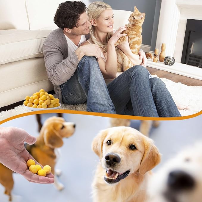 Freeze Dried Quail Egg Yolk Cat & Dog Treats - Single Ingredient Pet Snack Grain-Free, with Lecithin for Healthy Skin & Coat (7oz)