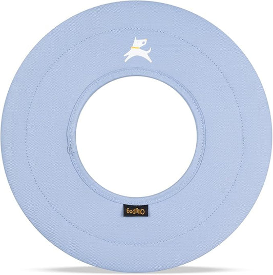 OllyDog Super Flyer | Durable Dog Frisbee | Soft & Lightweight Flying Disc | Gentle on Teeth & Gums | Water-Resistant Outdoor Toy (Blue Heron)