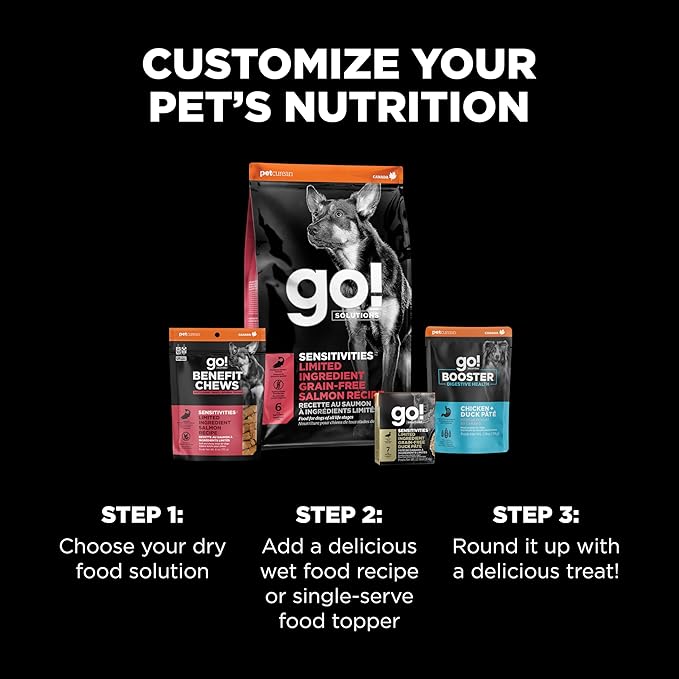 Go! Solutions Sensitivities - Limited Ingredient Dog Treats Salmon Recipe - Soft and Chewy Dog Treats, 6 oz Bag