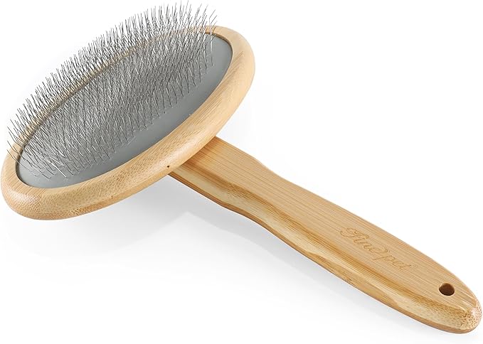 Dog Slicker Brush for Shedding Medium or Long Haired Pets Grooming Brush for Large Dogs to Remove Loose Hair Tangles and Knots L