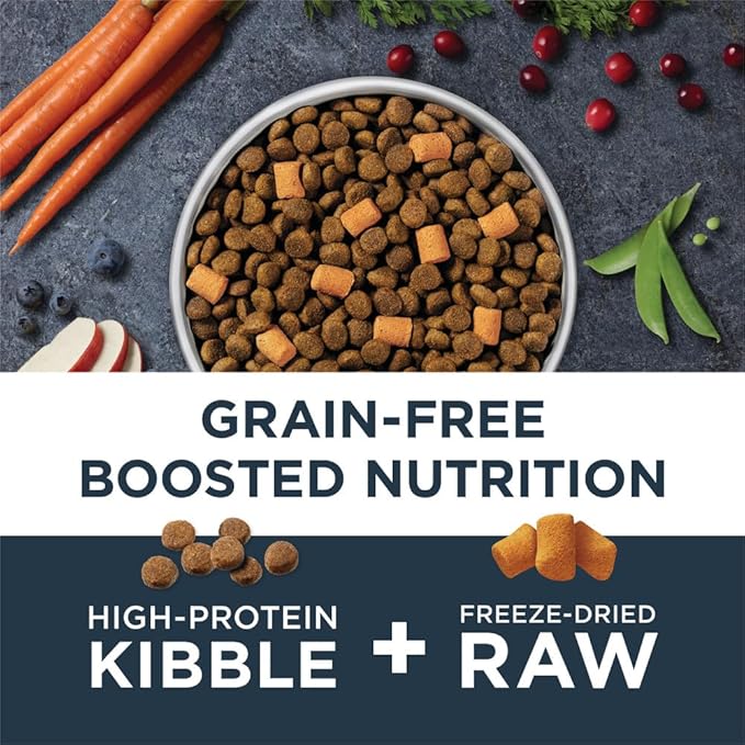 Instinct Raw Boost Gut Health, Natural Dry Dog Food with Freeze Dried Pieces, Grain Free Recipe - Real Chicken, 3.5 lb. Bag