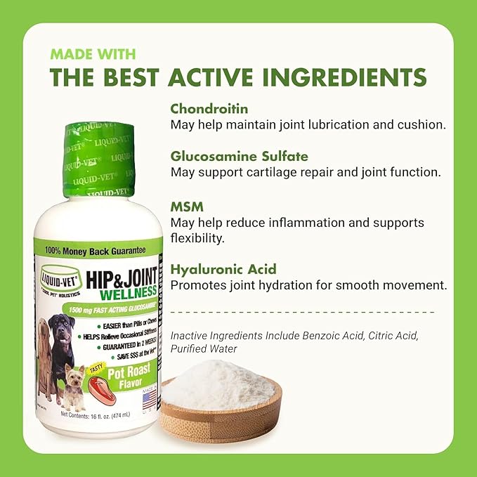 K9 Hip & Joint Formula, Chicken Flavor, 16 oz (Pack of 4)