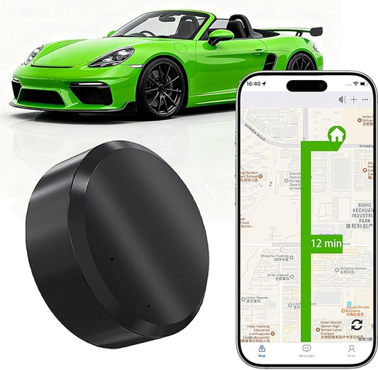 GPS Tracker for Vehicles, Mini Hidden Car GPS Tracker,Magnetic Waterproof GPS Locator Global Coverage Real-Time Tracking,for Cars,Assets,Pets,Children and Elderly,No Subscription No Monthly Fee