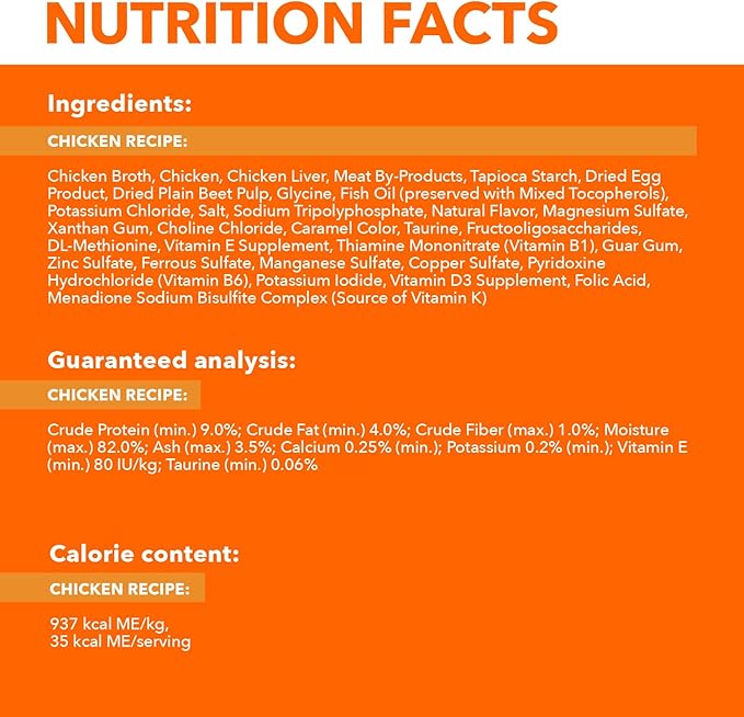 IAMS Perfect Portions Indoor Adult Wet Cat Food Cuts in Gravy, Chicken Recipe, 2.6 oz. Easy Peel Twin-Pack Trays (24 Count, 48 Servings)